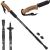 Energia Nordic Walking pole with interchangeable tips and cork handle