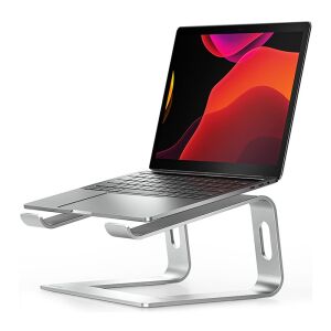 Crong Alubench Laptop Állvány - Alumínium - Ezüst