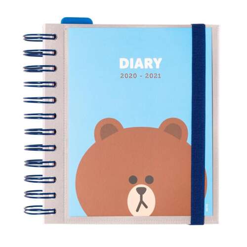 Line Friends 2020-2021 Naptár Barna Medvével