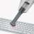 Severin HV 7144 cordless handheld vacuum cleaner, using the brush nozzle to clean a keyboard