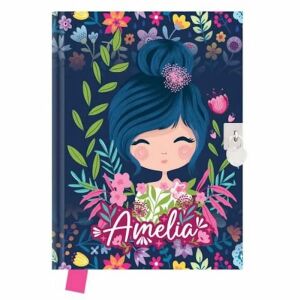 Amelia kislányos napló lakattal - 18x14 cm 129192241