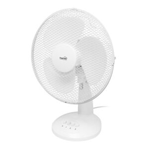 Home by Somogyi TF30WH 30cm white desk fan with metal grill - Home by Somogyi
