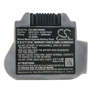 CAMERON SINO NI-MH akku 18.0V/3500mAh, GE 6905-R kompatibilis 129228153 - Akkumulátor