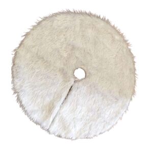 Mata choinkowa Ieve, futro organiczne, biała, 90 cm 136162057 - Dekoracja świąteczna