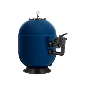 Pacific Side D750 22m3/h 2" Sandfilter, Blau, mit Manometer und 6-Wege-Ventil - Sandfilter