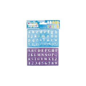 Schablonen aus Kunststoff, BUCHSTABEN UND ZIFFERN. STARPAK 129233445 - Zeichengeräte