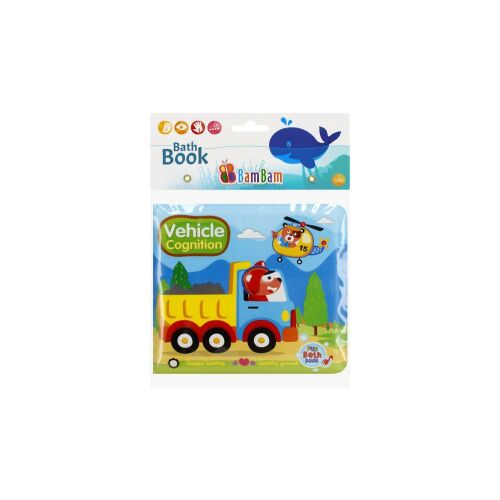 Bam-Bam Kocka alakú fürdőkönyv - Járművek (432481)