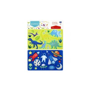 SZABLON DINO/KOSMOS 225X130 2SZT STK PBH 12/144 129233577 - Narzędzie do rysowania