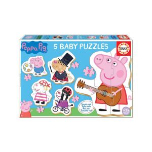 Educa 5 az 1-ben Baby sziluett puzzle (3,4,5 db-os) - Peppa malac (18589) 129233787 - Baba puzzle