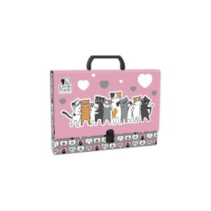 Cleo és Frank cicás fogantyús irattartó A4/45 mm - Friends 129234359 - Füzetbox