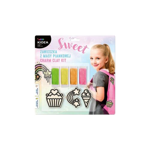 Kidea Sweet Charm Clay készlet, készíts saját bájos díszeket hátizsákokhoz, kulcstartókhoz és még sok máshoz