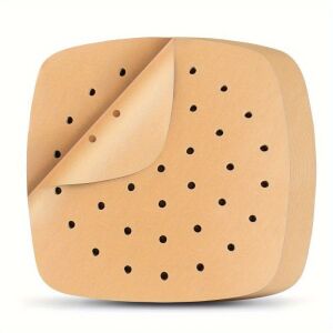 50 db Perforált Légfritőz Sütőpapír - 20x20cm