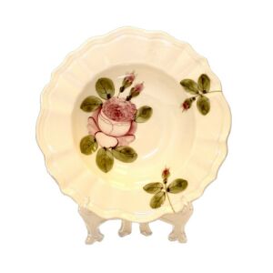Romantikus rózsás mélytányér,kerámia,kézzel festett-dia.24x5cm 129249487 - Vanilia Kerámia