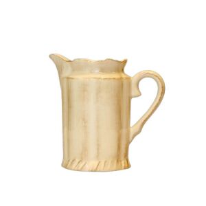 Romantikus tejkiöntő, natúr, kerámia, kézzel festett 4dl 129249495 - Vanilia Kerámia