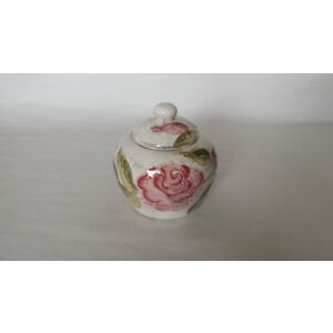 Domború mintás cukortartó, virágos bordó, kerámia, kézzel festett 3dl 129249496 - Vanilia Kerámia