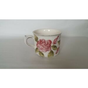 Domború mintás óriás bögre, virágos bordó, kerámia, kézzel festett 5dl 129249746 - Vanilia Kerámia