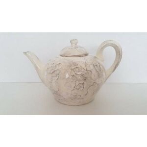 Domború mintás kanna,virágos natúr,kerámia,kézzel festett 129249797 - Vanilia Kerámia