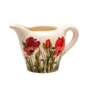 Tele virágos tejkiöntő, pipacs, kerámia, kézzel festett 4dl 129249803 - Vanilia Kerámia