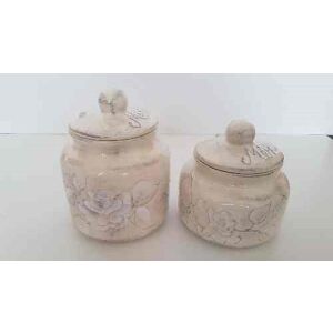 Domború mintás méztartó kicsi, csurgatóval, virágos natúr, kerámia, kézzel festett 5dl 129249857 - Vanilia Kerámia