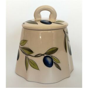 Violin olajbogyós cukortartó, kerámia, kézzel festett 0,25l 129249869 - Vanilia Kerámia