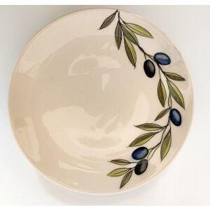 Violin olajbogyós desszerttányér,dia.20cm , kerámia, kézzel festett 129249871 - Vanilia Kerámia