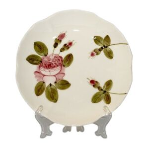 Romantikus rózsás teásalj,kerámia,kézzel festett 129249872 - Teás alátét