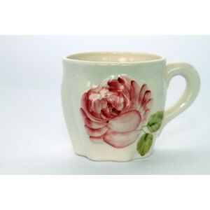 Régi rózsás bögre, kerámia, kézzel festett 3dl 129249907 - Vanilia Kerámia