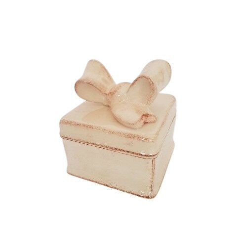 Romantikus natúr doboz szögletes,kerámia,kézzel festett-13,5x13,5x14,5cm 129249912