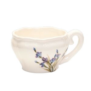Romantikus festett teáscsésze,levendula,kerámia, kézzel festett 129249924 - Vanilia Kerámia