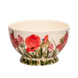 Tele virágos műzlistál,pipacs,kerámia,kézzel festett-dia.15x9cm-6dl 129249952 - Vanilia Kerámia