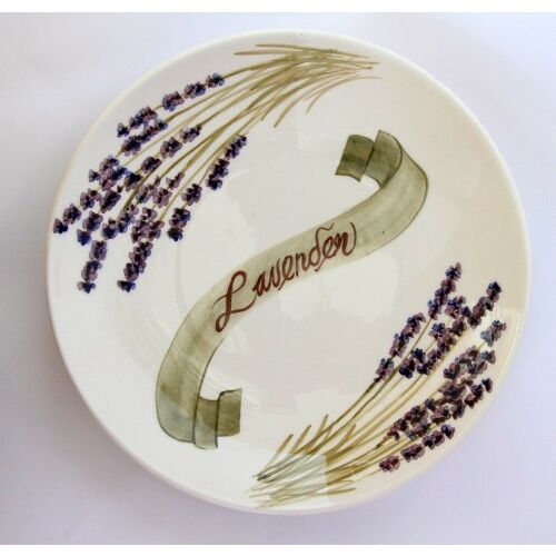 Violin levendulás nagytál,kerámia,kézzel festett-dia31x5cm 129249985