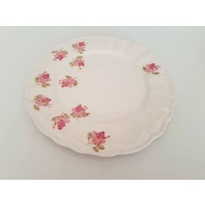 Violin rózsás lapostányér,kerámia,kézzel festett