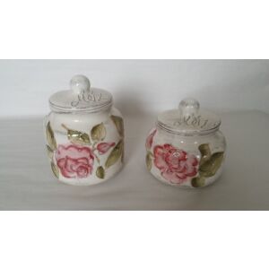 Domború mintás méztartó nagy csurgatóval, virágos bordó, kerámia, kézzel festett 7,5dl 129250019 - Vanilia Kerámia