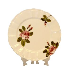 Romantikus rózsás desszerttányér,kerámia,kézzel festett 129250052 - Vanilia Kerámia