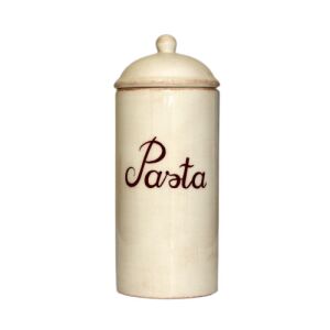 Romantikus tésztatartó,natúr,kerámia,kézzel festett-dia10x26cm