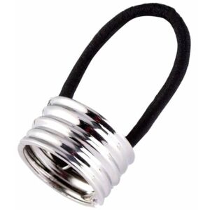 Kerek hajcsat glam rock stílusban, 3 cm x 2,5 cm, műanyag