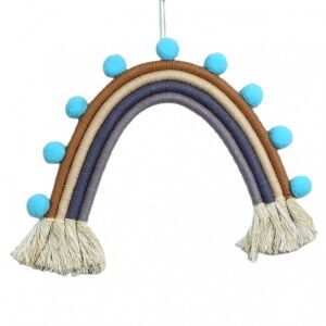Függő szivárvány makramé fali dekoráció OZD11WZ3
