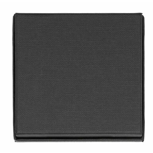 Elegáns ékszeres díszdoboz, matt fekete, karton, 85x85x25 mm 129251756