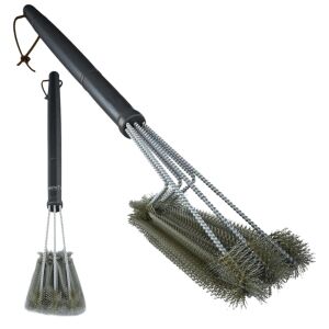 Erős rozsdamentes acél grillkefe