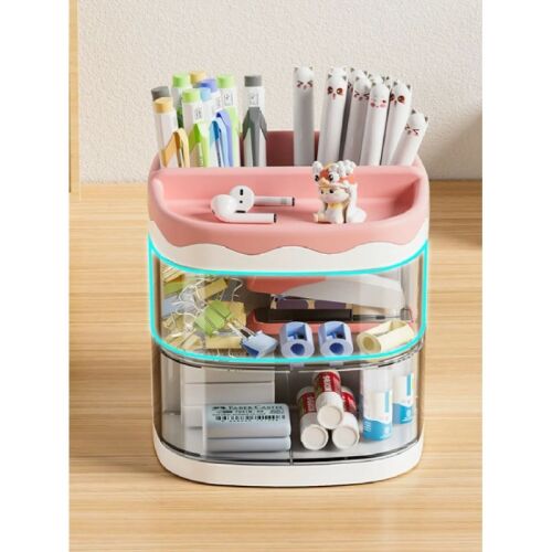 Kék kazettás polc 2 fiókkal, műanyag, 11x11x11,5 cm 129252319