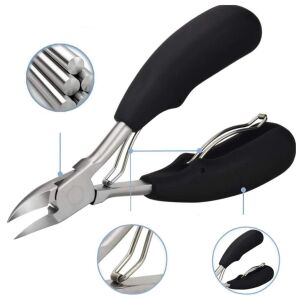 Multifunkčné nožnice na nechty a kožičku Camerazar, chirurgická oceľ, protišmyková rukoväť, 10x3x2,4 cm 129252394 - Nástroj pre vizážistov