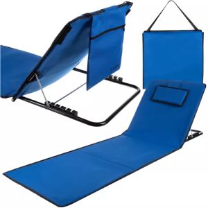 Trizand Plážová podložka s nastavitelným opěradlem a polštářem, oxford 600D, voděodolný PVC povlak, 150 x 50 cm 129252440