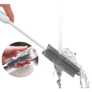 Szilikon kefe üvegek és magas poharak tisztítására, szürke, 31 cm x 9,5 cm