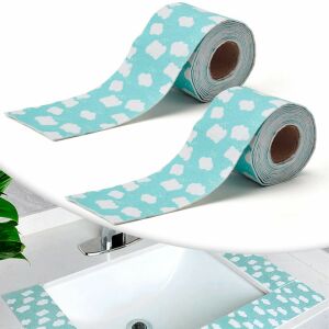 Set de 2 benzi de etansare impermeabila Yizemay, rezistente la apa, albastru deschis, 280 x 8 cm 129253561 - Bandă de etanșare