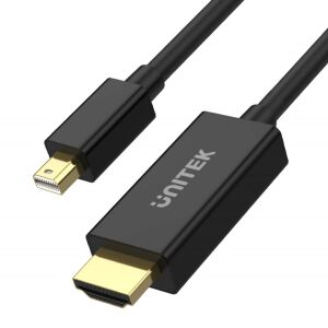 UNITEK V1152A 2 M Mini DisplayPort HDMI Fekete video átalakító kábel 129256373 - Unitek