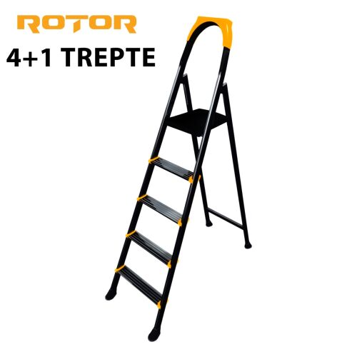 ROTOR 4+1 Fokos Összecsukható Fém Létra 136975011