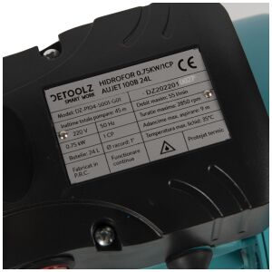 Hidrofor, 24 liter, Detoolz, 0,75kW/1HP AUJET 100B, abszorpció 9 m, magasság 45 m, 3.3 mc/h 137353148 - Öntözés