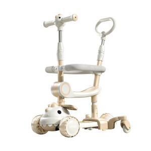 6 az 1-ben többfunkciós robogó, KeepHome, 10 hónapos és 12 éves kor közötti gyermekek számára, tolókarral, 360 fokban állítható, könnyen összecsukható, magasságállítás, dinoszaurusz mintás, f
