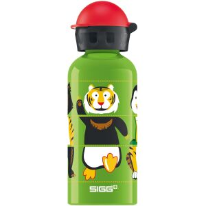 SIGG Zoo Twister 0.4l alumínium kulacs tigris, pingvin és majom mintával - Sigg