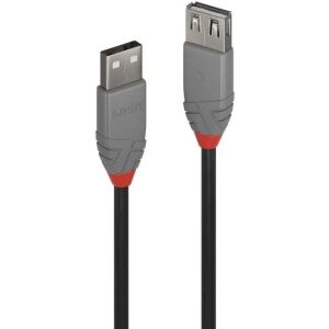 CABLE USB2 TYPE A 3M/ANTHRA 36704 LINDY 129261019 - Kabel USB